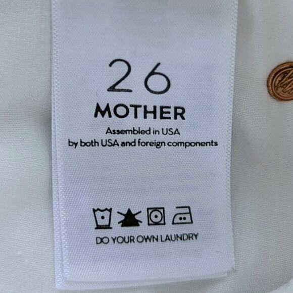 MOTHER 26 High Waisted Rascal Crop Fray Denim Jeans - Picture 2 of 5